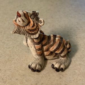 Whimsical Vintage Resin Tiger, Artist Rayo